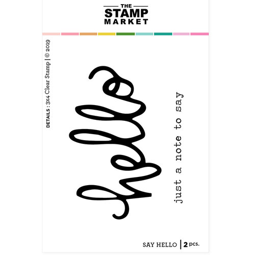 The Stamp Market - Clear Photopolymer Stamps - Say Hello
