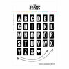 The Stamp Market - Clear Photopolymer Stamps - Stencil Alphabet