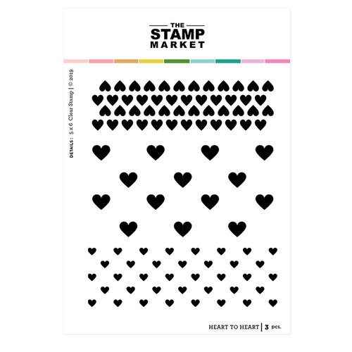 The Stamp Market - Clear Photopolymer Stamps - Heart to Heart