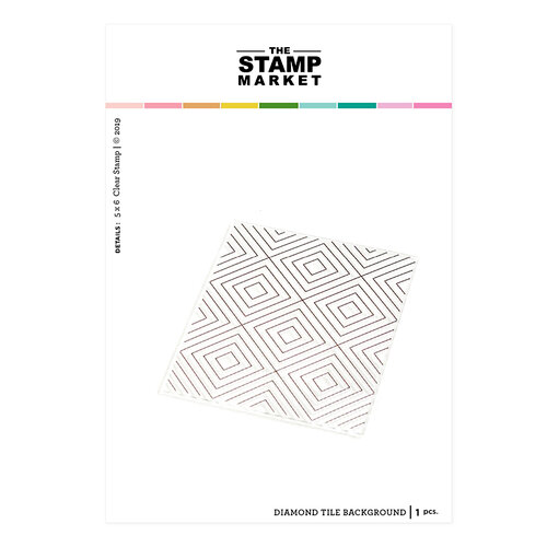 The Stamp Market - Clear Photopolymer Stamps - Diamond Tile Background