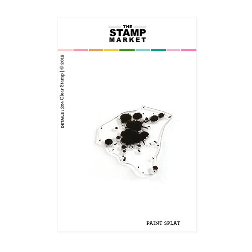 The Stamp Market - Clear Photopolymer Stamps - Paint Splat Background