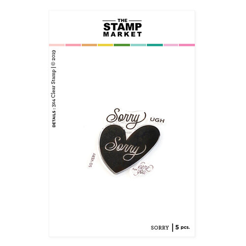 The Stamp Market - Clear Photopolymer Stamps - Sorry