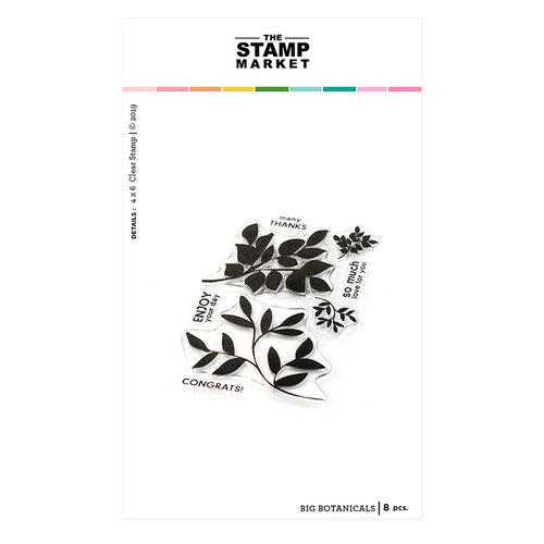 The Stamp Market - Clear Photopolymer Stamps - Big Botanicals
