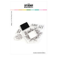 The Stamp Market - Clear Photopolymer Stamps - Floral Diamond