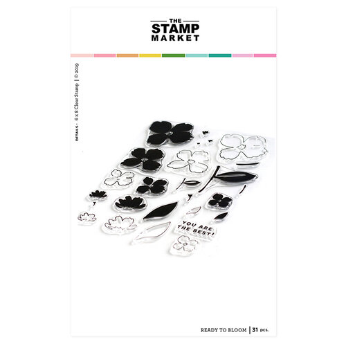 The Stamp Market - Clear Photopolymer Stamps - Ready to Bloom