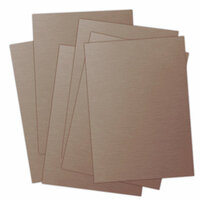 Ten Seconds Studio - 9 x 12 Thin Metal Sheets for Dry Embossing - 25 Pack - Mocha, CLEARANCE