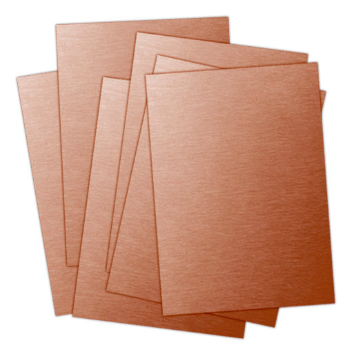 Ten Seconds Studio - 9 x 12 Thin Metal Sheets for Dry Embossing - 25 Pack - Spiced Rum, CLEARANCE