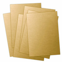 Ten Seconds Studio - 9 x 12 Thin Metal Sheets for Dry Embossing - 25 Pack - Golden Nugget
