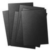 Ten Seconds Studio - 9 x 12 Thin Metal Sheets for Dry Embossing - 4 Pack - Black and Dark Chocolate