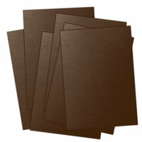 Ten Seconds Studio - 9 x 12 Thin Metal Sheets for Dry Embossing - 4 Pack - Slate, Mocha, Rum and Plum