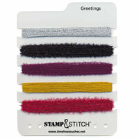 Timeless Touches - Stamp and Stitch - Stitchable Fibers - Greetings, CLEARANCE