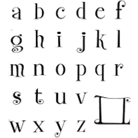 Technique Tuesday Clear Stamps - Wayfarer Lowercase Letters - Large, CLEARANCE