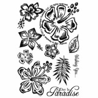 Technique Tuesday - Clear Acrylic Stamps - A Day in Paradise