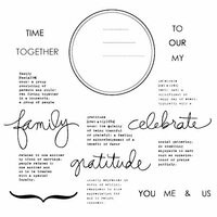 Technique Tuesday - Clear Acrylic Stamps - Family Circle by Ali Edwards