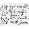 Technique Tuesday - Clear Acrylic Stamps - Peace Joy Love by Ali Edwards