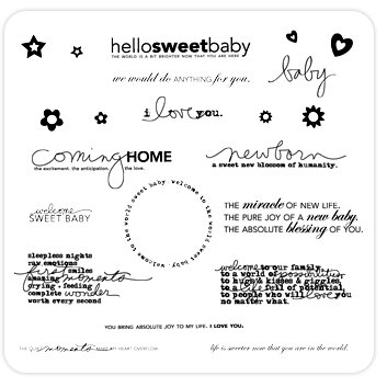 Technique Tuesday - Clear Acrylic Stamps - Sweet Baby by Ali Edwards