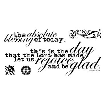 Technique Tuesday - Clear Acrylic Stamps - This Is the Day by Ali Edwards