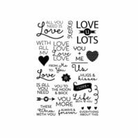 Technique Tuesday - Clear Acrylic Stamps - All You Need is Love