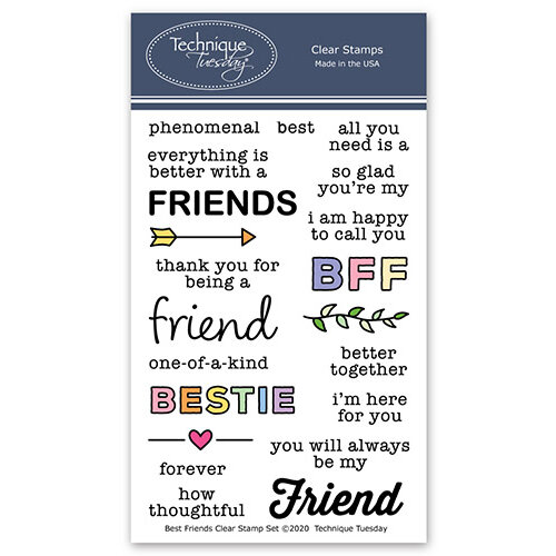 Technique Tuesday - Memory Keepers Studio - Clear Photopolymer Stamps - Best Friends