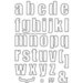 Technique Tuesday - Clear Acrylic Stamps - Alphabet - Big Timber - Outline - Lowercase
