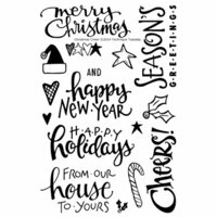 Technique Tuesday - Clear Acrylic Stamps - Christmas Cheer