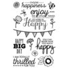 Technique Tuesday - Clear Acrylic Stamps - Choose Happiness