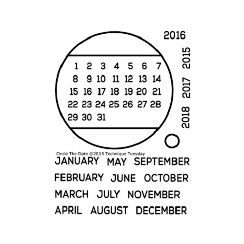 Technique Tuesday - Clear Photopolymer Stamps - Circle the Date
