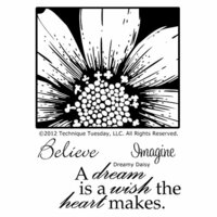 Technique Tuesday - Clear Acrylic Stamps - Dreamy Daisy