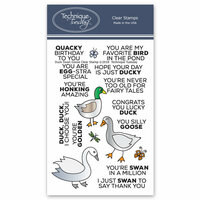 Technique Tuesday - Animal House Collection - Clear Photopolymer Stamps - Duck Swan Goose