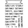 Technique Tuesday - Clear Acrylic Stamps - Family Banners by Ali Edwards