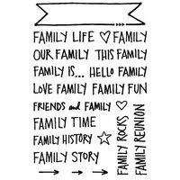 Technique Tuesday - Clear Acrylic Stamps - Family Banners by Ali Edwards