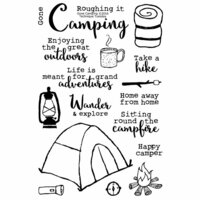 Technique Tuesday - Clear Photopolymer Stamps - Gone Camping
