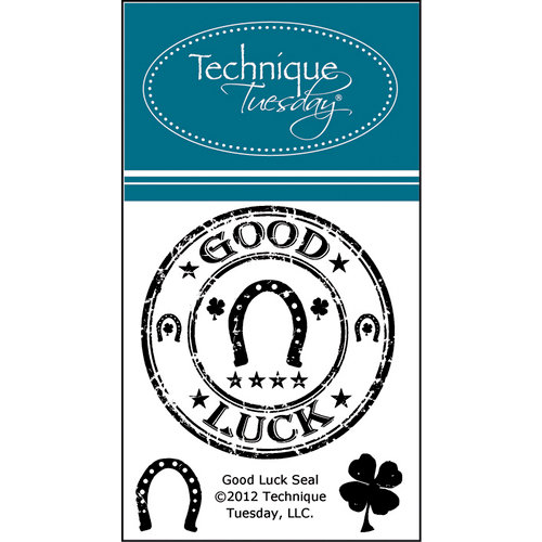 Technique Tuesday - Clear Acrylic Stamps - Good Luck Seal