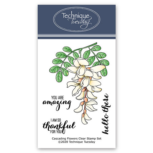 Technique Tuesday - Greenhouse Society Collection - Clear Photopolymer Stamps - Cascading Flowers