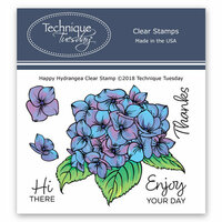 Technique Tuesday - Greenhouse Society Collection - Clear Photopolymer Stamps - Happy Hydrangea