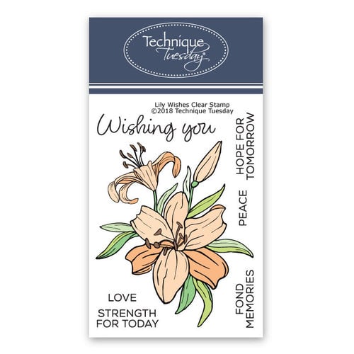 Technique Tuesday - Greenhouse Society Collection - Clear Photopolymer Stamps - Lily Wishes