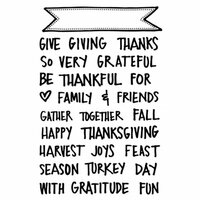 Technique Tuesday - Clear Acrylic Stamps - Giving Thanks Banners by Ali Edwards