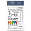 Technique Tuesday - Memory Keepers Studio - Clear Photopolymer Stamps - Happy Happy Happy