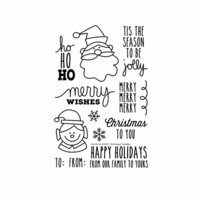 Technique Tuesday - Christmas - Clear Acrylic Stamps - Ho Ho Ho