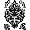 Technique Tuesday - Clear Stamps - Damask - Small, CLEARANCE