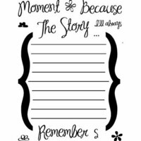 Technique Tuesday - Storytellers Journaling - Clear Acrylic Stamps - Remember the Moments, CLEARANCE
