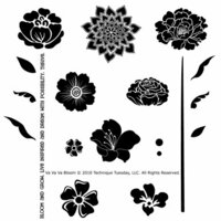 Technique Tuesday - Clear Acrylic Stamps - Va Va Va Bloom