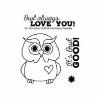 Technique Tuesday - Clear Acrylic Stamps - It's Owl Good