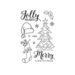 Technique Tuesday - Christmas - Clear Acrylic Stamps - Jolly Holidays