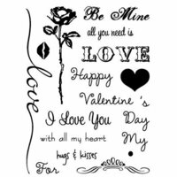 Technique Tuesday - Clear Acrylic Stamps - All You Need Is Love
