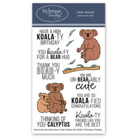 Technique Tuesday - Animal House Collection - Clear Photopolymer Stamps - Ken and Kiki the Koala Bears