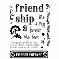 Technique Tuesday - Clear Acrylic Stamps - Friends Forever