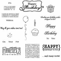 Technique Tuesday - Clear Acrylic Stamps - Happy Birthday