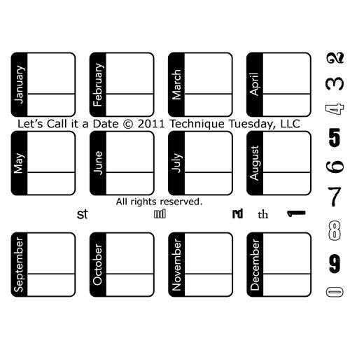 Technique Tuesday - Clear Acrylic Stamps - Let's Call it a Date