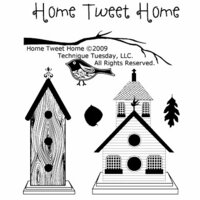 Technique Tuesday - Clear Acrylic Stamps - Home Tweet Home